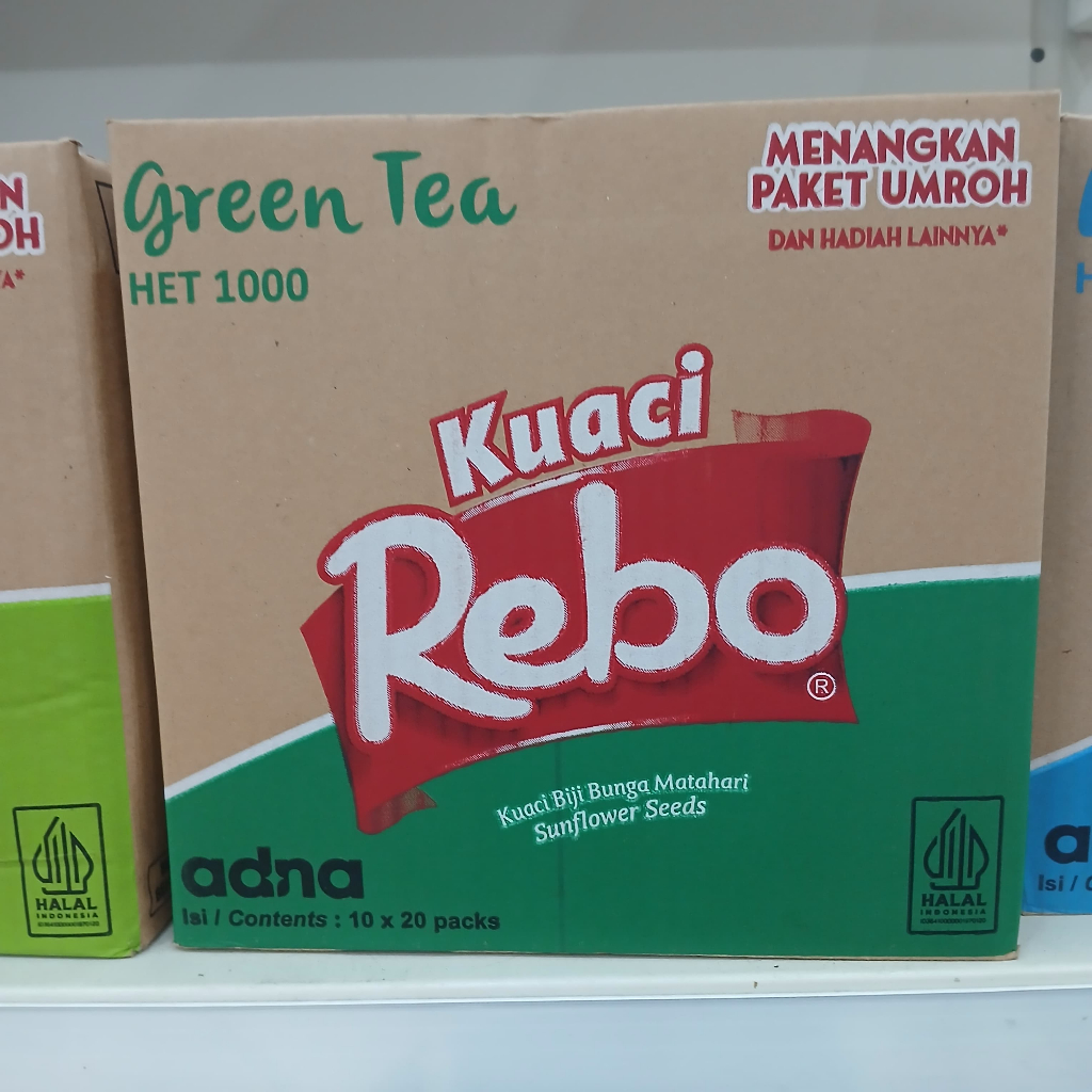 

Rebo Kuaci 10gr Berbagai Rasa kemasan 1 Dus