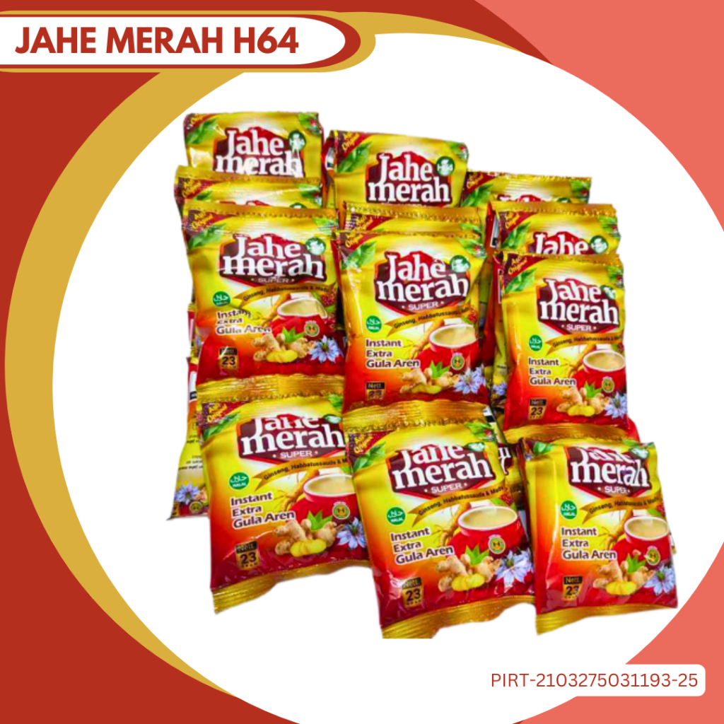 

Jahe merah super instan extra gula aren gingseng habbatussauda madu membantu meningkatkan imun tubuh