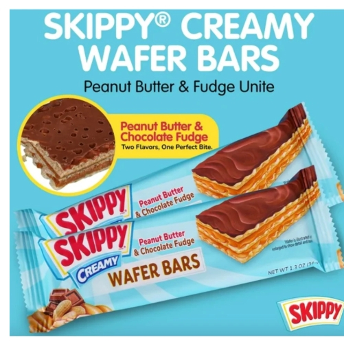 

SKIPPY Creamy Peanut Butter & Chocolate Fudge Wafer Bar 36 gram | Product of USA