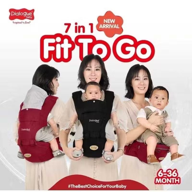 Hipseat Bayi Dialogue / Gendongan Depan Ransel Baby