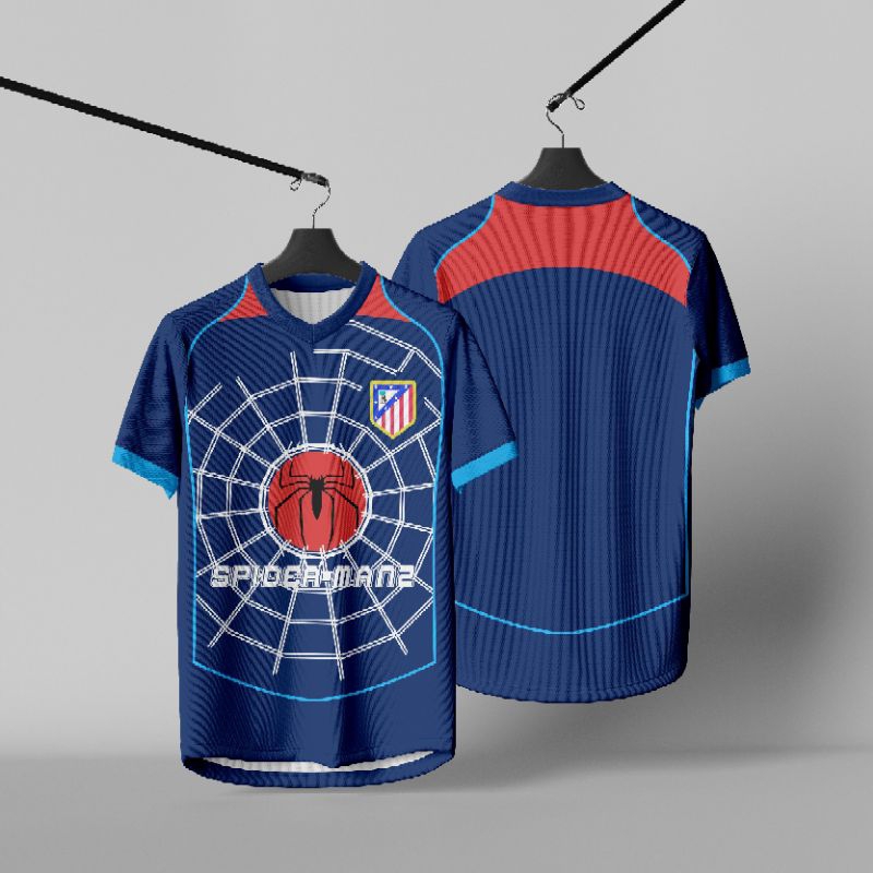 jersey Bola Atletico Madrid Spider Man 2004-2005