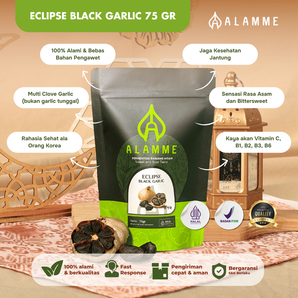 

Alamme - Black Garlic Eclipse (Multiclove) Alamme Pouch 75 Gram