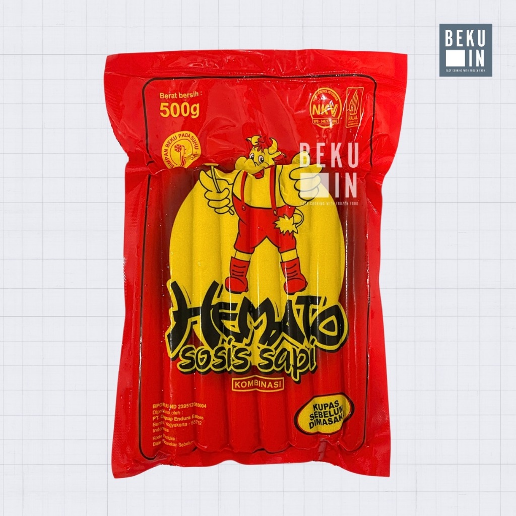 

Hemato Sosis Sapi Kombinasi 500gr