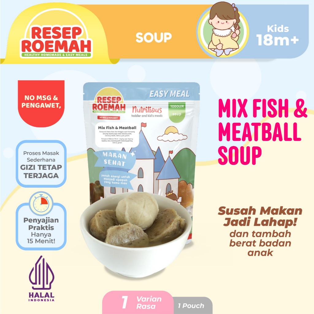 

Resep Roemah Mix Fish & Meatball / Makanan Sehat Anak Balita / Kids Healthy Homemade Frozen Food / No MSG