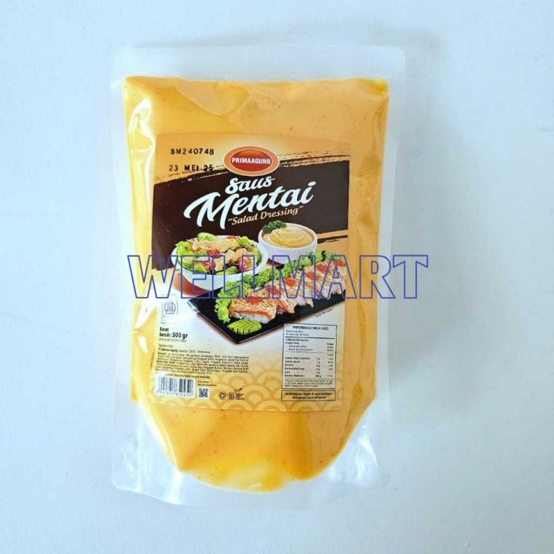 

Saus Mentai Prima Agung 1 Kg Halal Mentai Sauce Salad Dressing