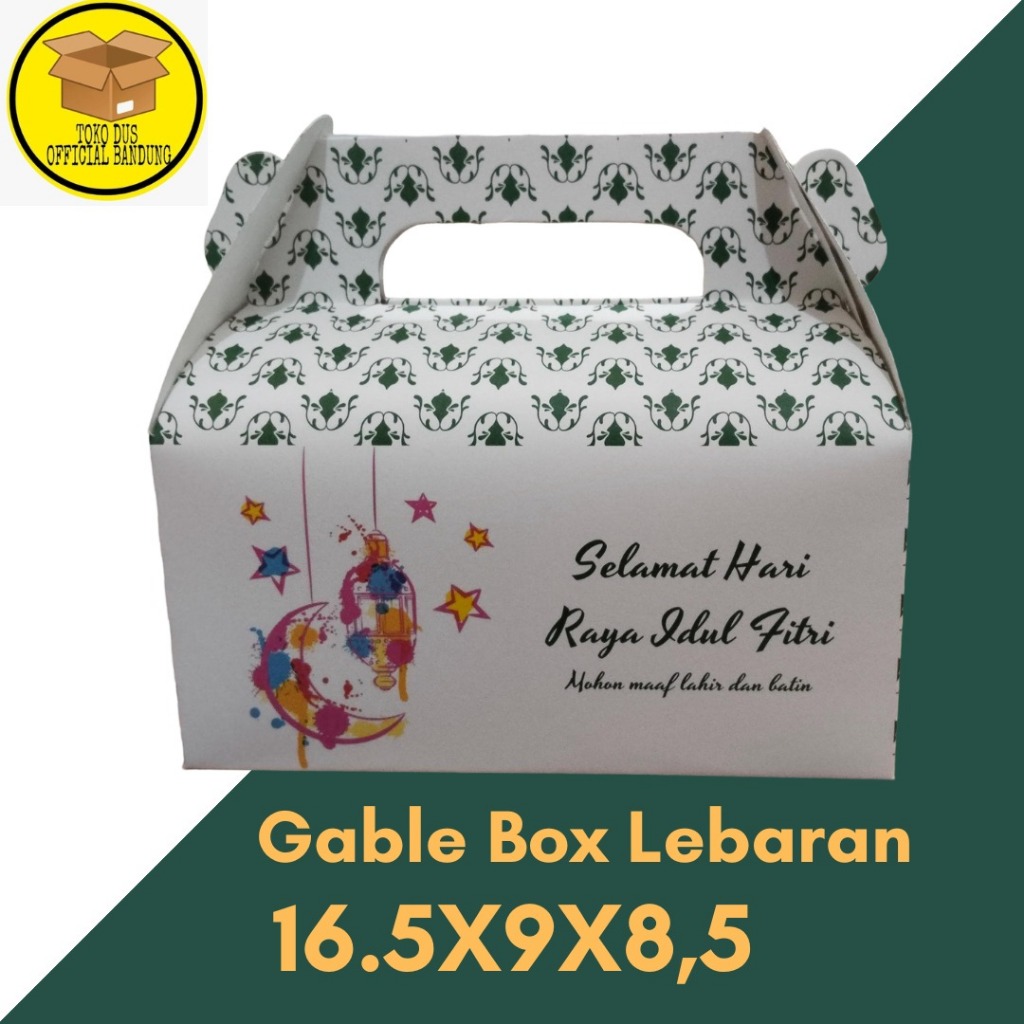 

RB (Isi 25 Pcs) Gable Box Idul Fitri/Box Kue/Box Ulang Tahun/Box Hampers/Box Termurah Langsung Dari
