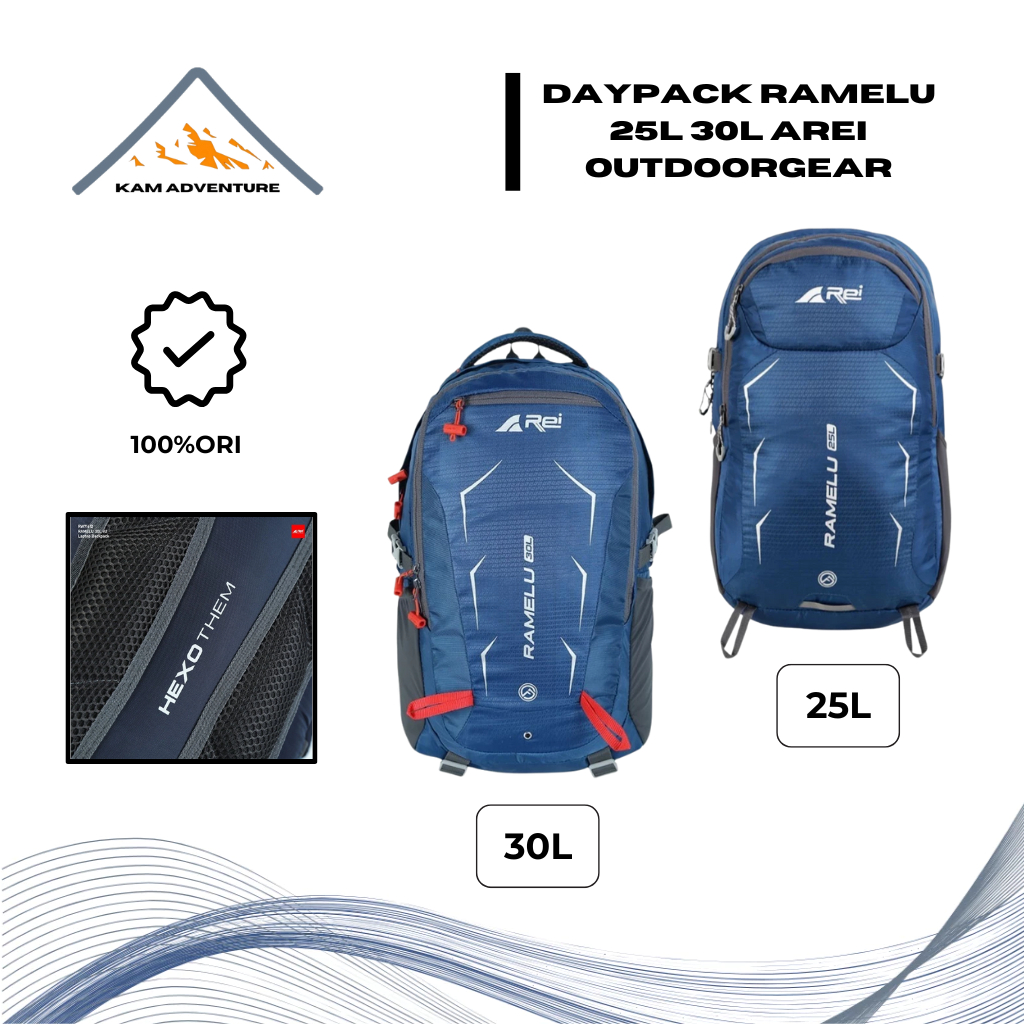 Tas Ransel Ramelu 25 Liter V2 Daypack Arei Outdoorgear - Tas Ransel Ramelu 30 Liter V2 Liter Arei Ou