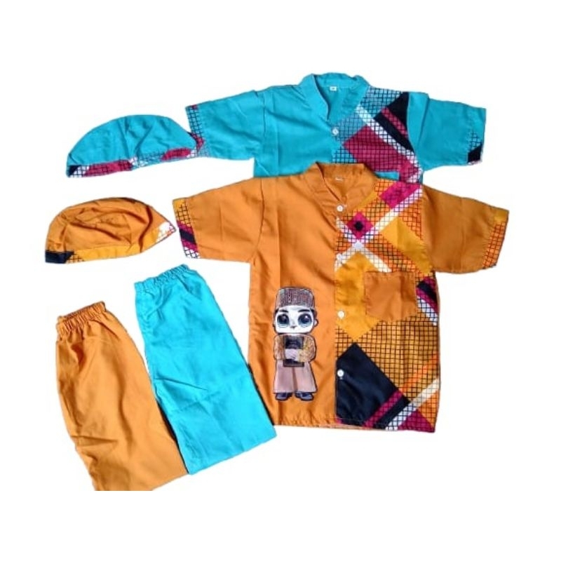 Baju Koko anak LED /setelan Koko anak