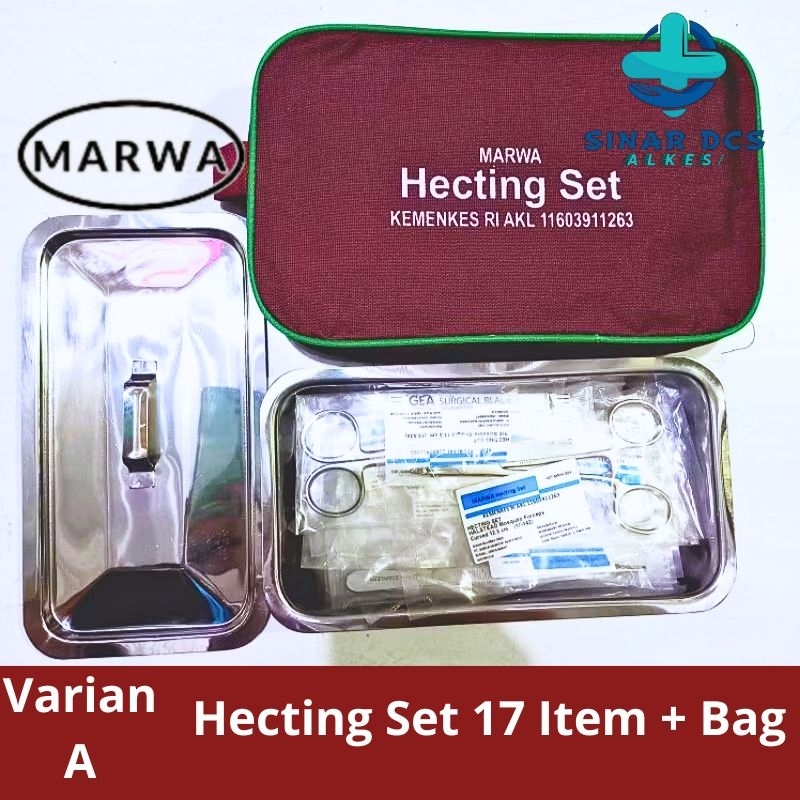 Marwa Hecting Set + Bag. Hecting Set. Alat Hekting set