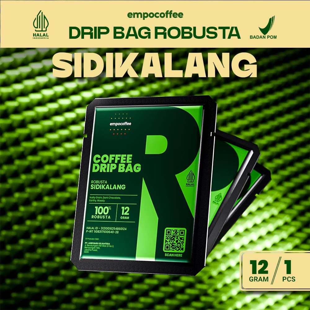 

Drip Bag Coffee Robusta Sidikalang Kopi Hitam Instan 12 gr Tanpa Gula - Sidikalang