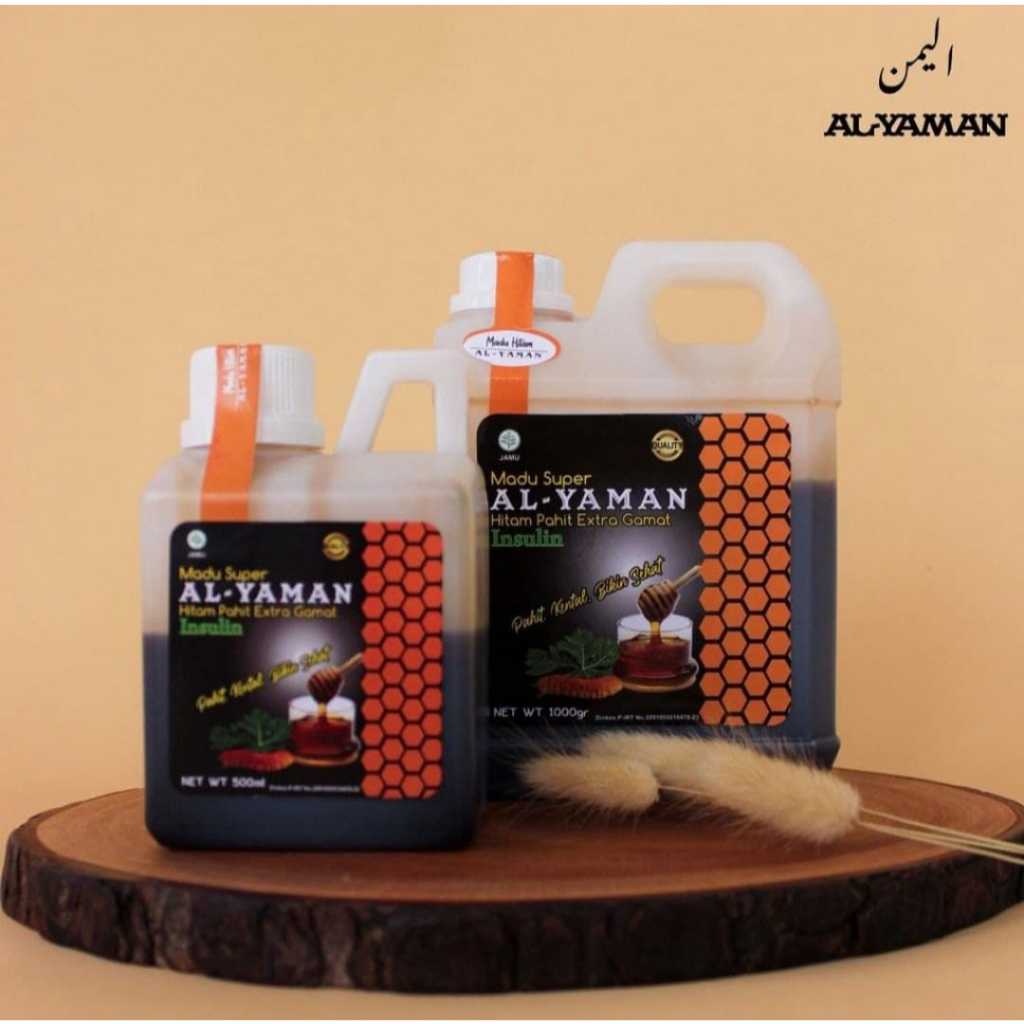 

Madu Super AL-YAMAN hitam pahit extra gamat insulin