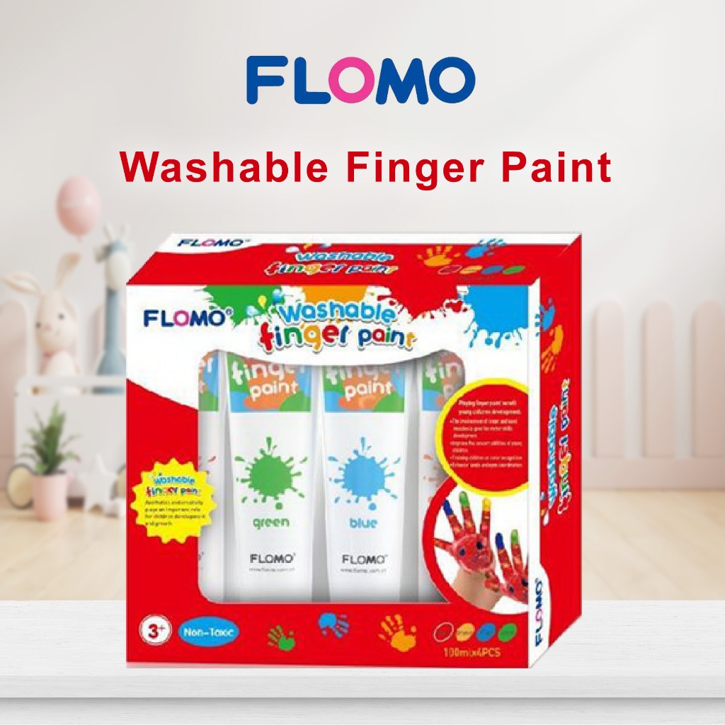 

Flomo Washable Finger Paint - Cat Warna Lukis