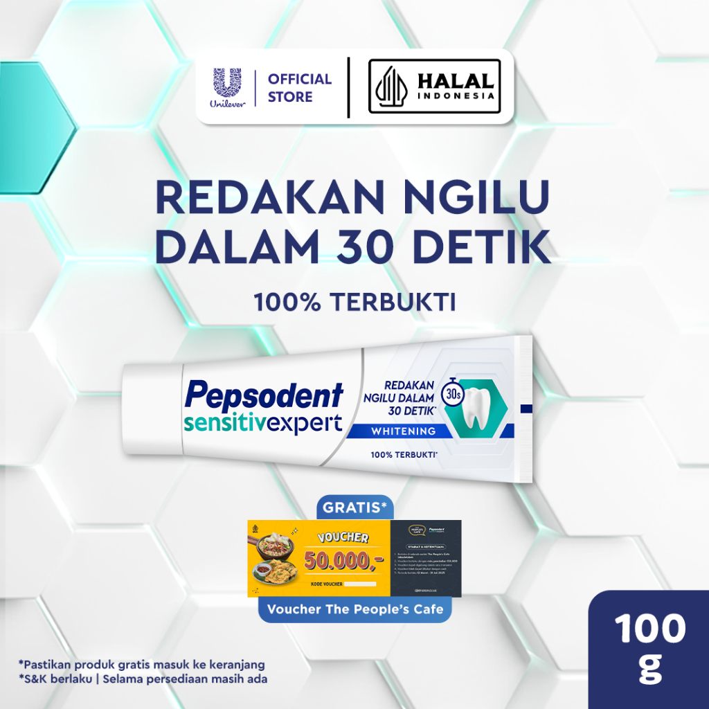 Pepsodent Sensitive Mineral Expert Pasta Gigi Whitening Pasta Gigi Sensitive 100G