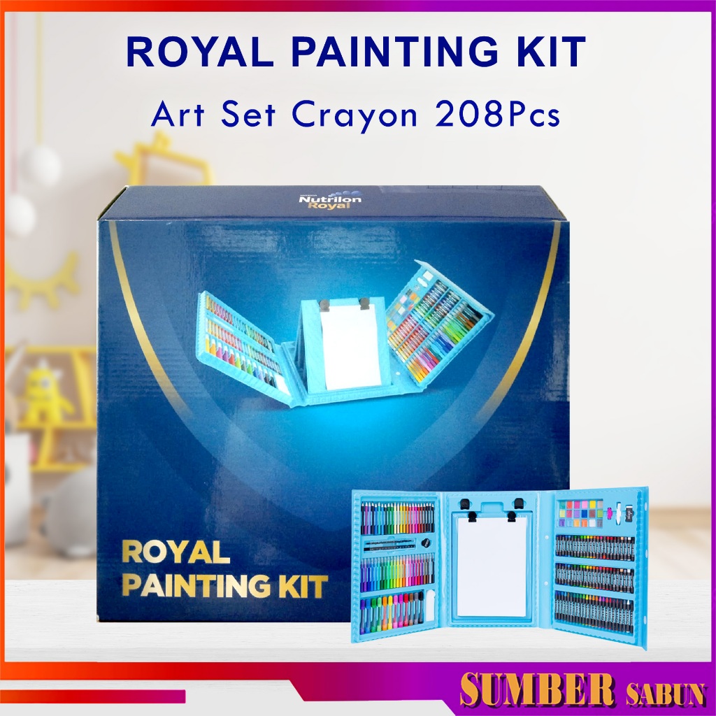 

Art Set Crayon 208 Pcs Pensil Crayon Warna - Set Alat Gambar Anak Anak