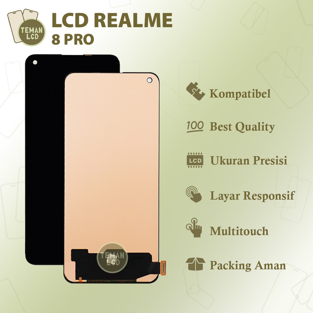 LCD Realme 8 Pro / Realme 8 4G - Original 100% Fullset Touchscreen