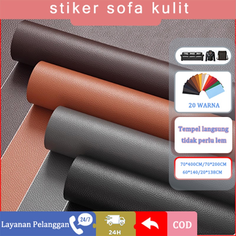 COD Tambal sofa kulit Lem sofa kulit Sticker Kulit Sofa Leather Repair Sticker Cover Perbaikan Kulit