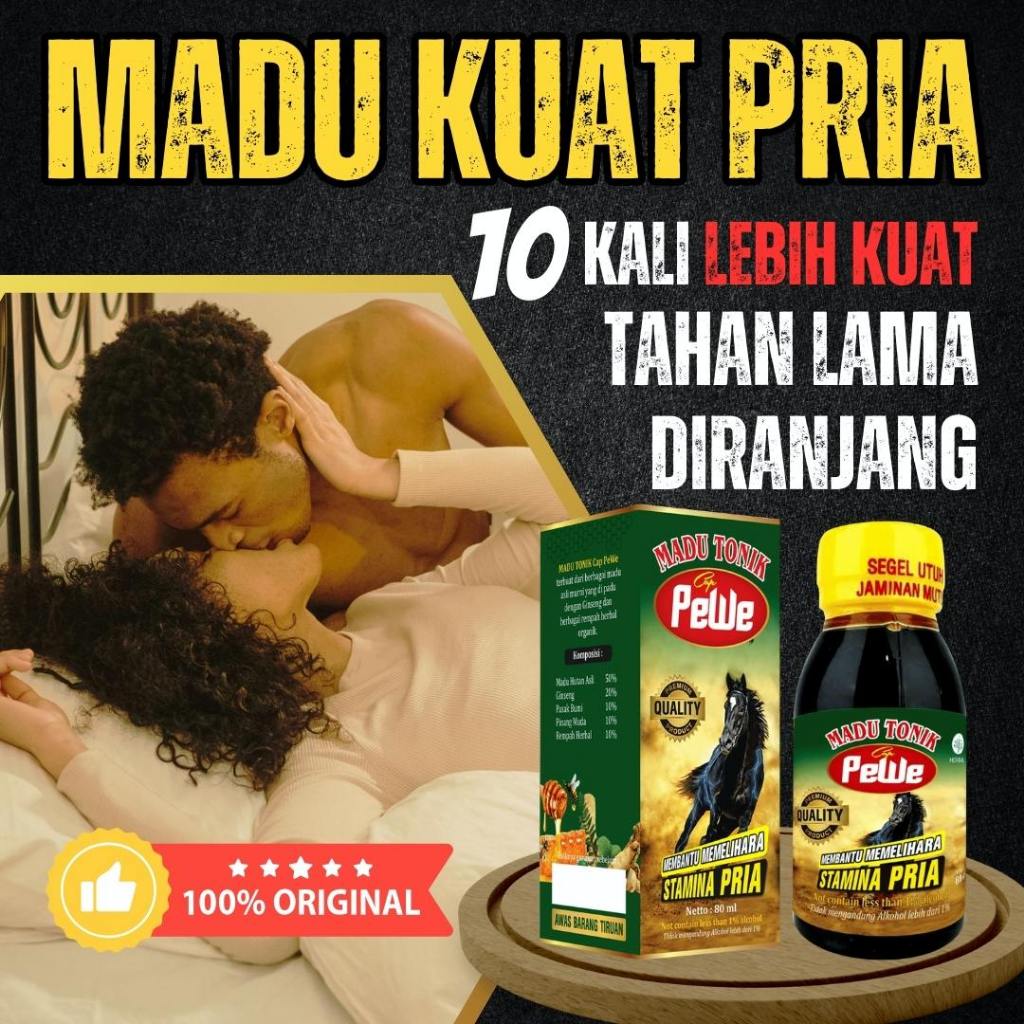 

Madu Tonik Pewe Ori Madukuat Herbal Tingkatkan Performa Pria Perkasa Kuat Tahan Lama Di Ranjang 80ML