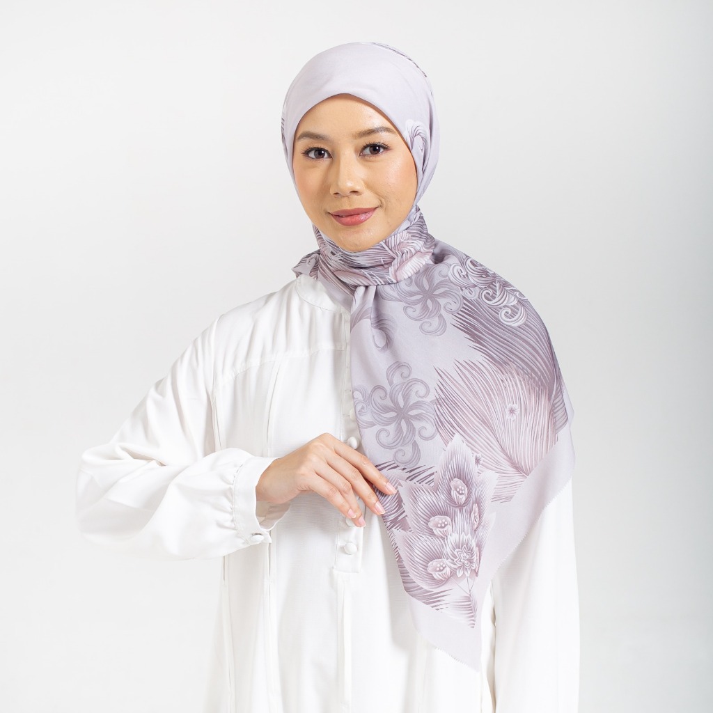 ZA - Iris Scarf - Kerudung Hijab Segi Empat Bahan Voal