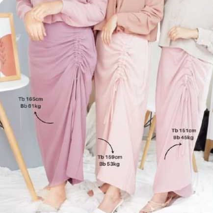 TAMARA SKIRT ROK SERUT SKIRT CRINKLE