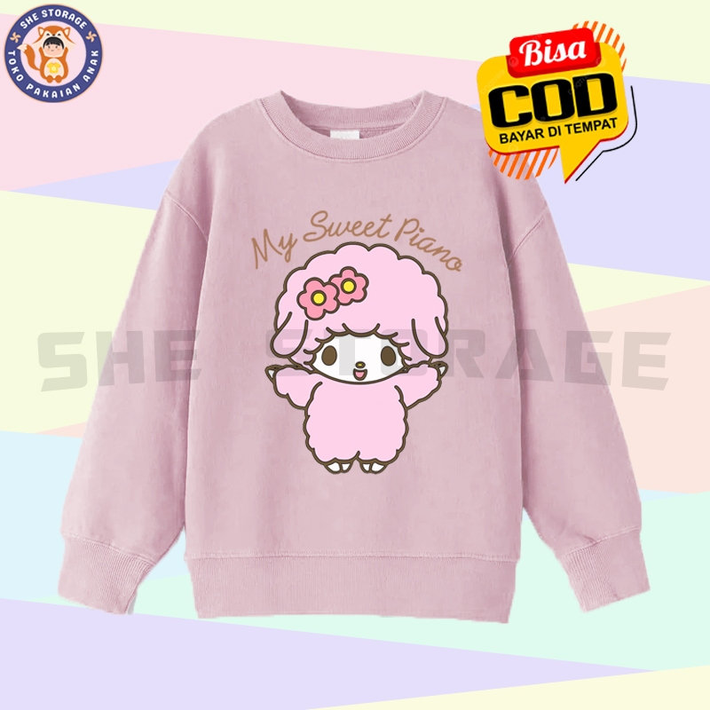 SWEATER JAKET ANAK MY SWEET PIANO SANRIO FAMILY