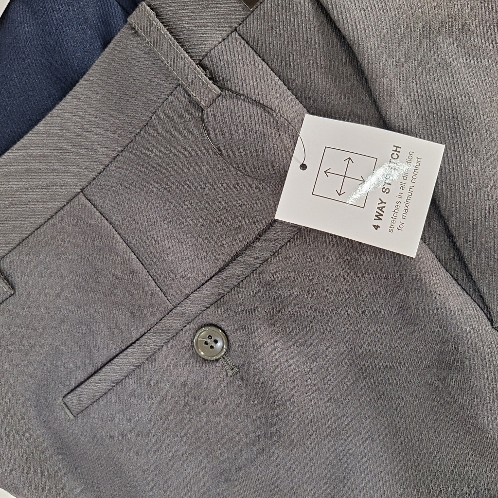 Lawell Celana Panjang Pria Bawahan Cowok Formal Celana Kerja Bertekstur Slim Fit Kualitas Premium