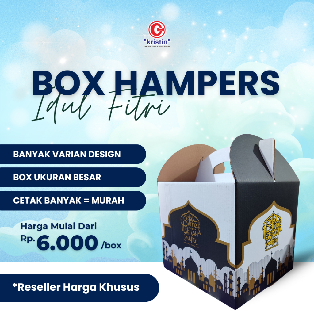

BOX HAMPERS LEBARAN UKURAN BESAR | DUS HAMPERS