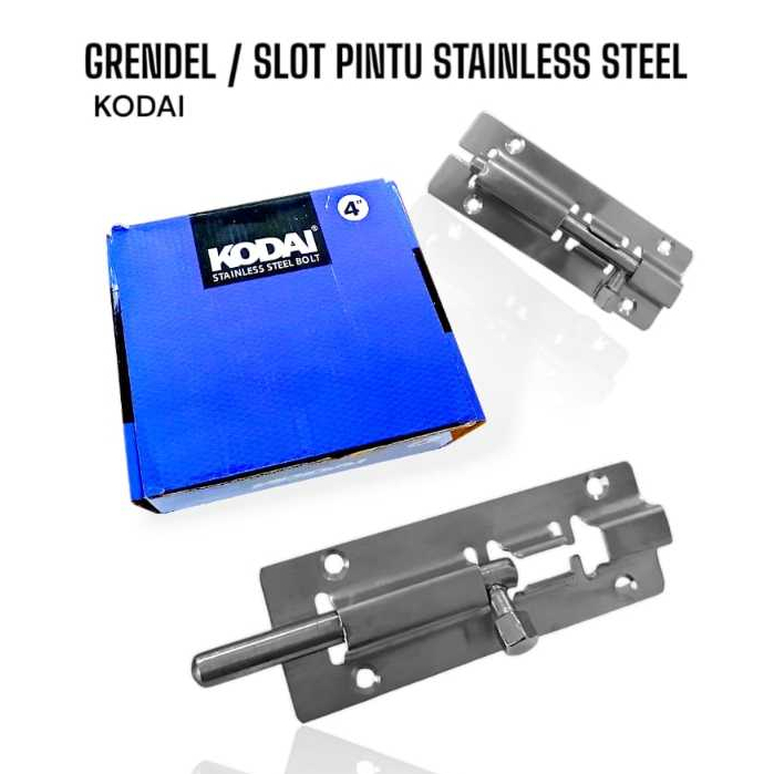 KODAI Grendel Pintu / Grandel Pintu / Slot Pintu Stainless Steel