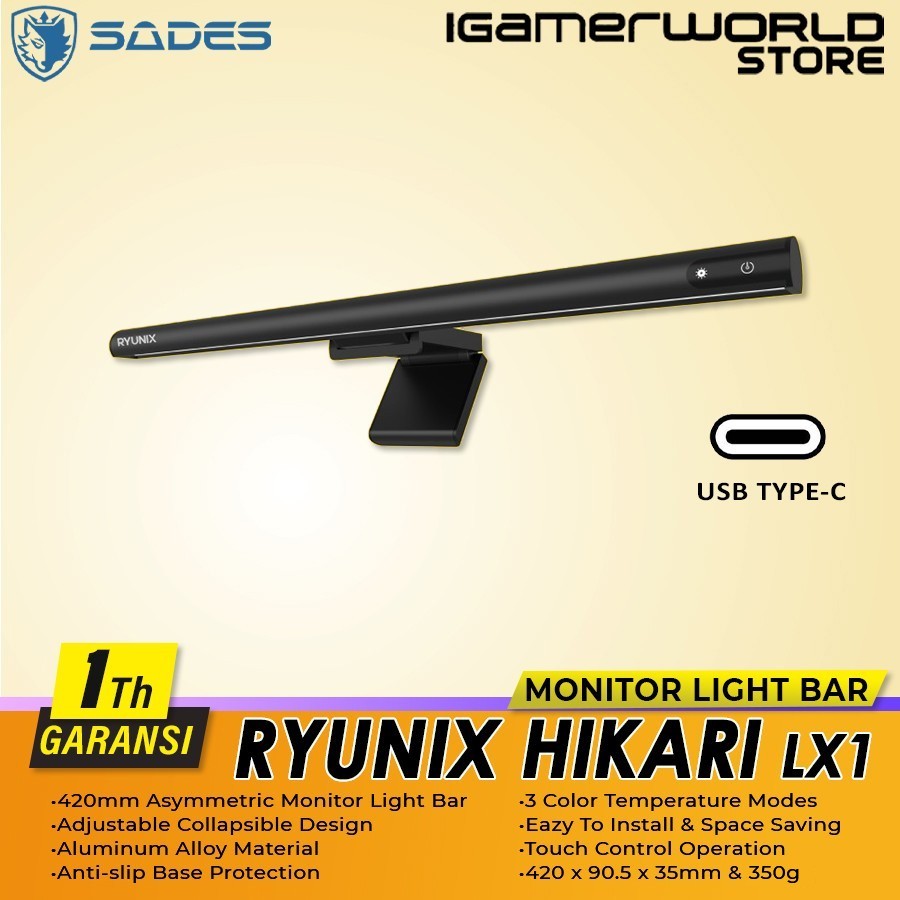 Ryunix Hikari LX1 Monitor Lightbar Lampu Monitor