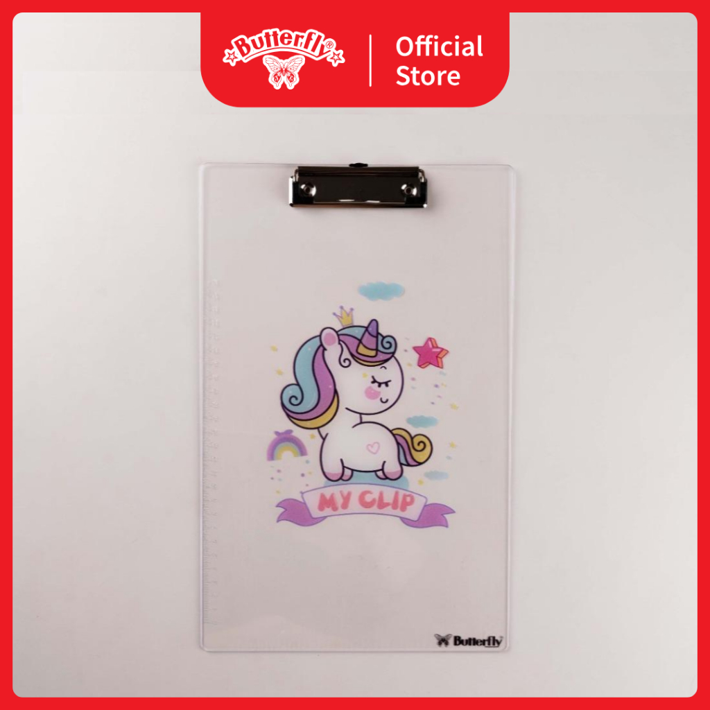 

Butterfly Clipboard Fancy F4 - Unicorns