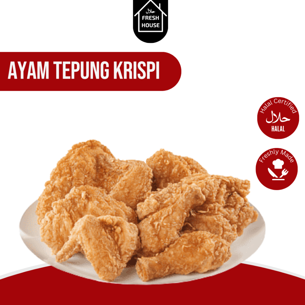 

AYAM TEPUNG KRISPI/FRIED CHICKEN FROZEN 1KG