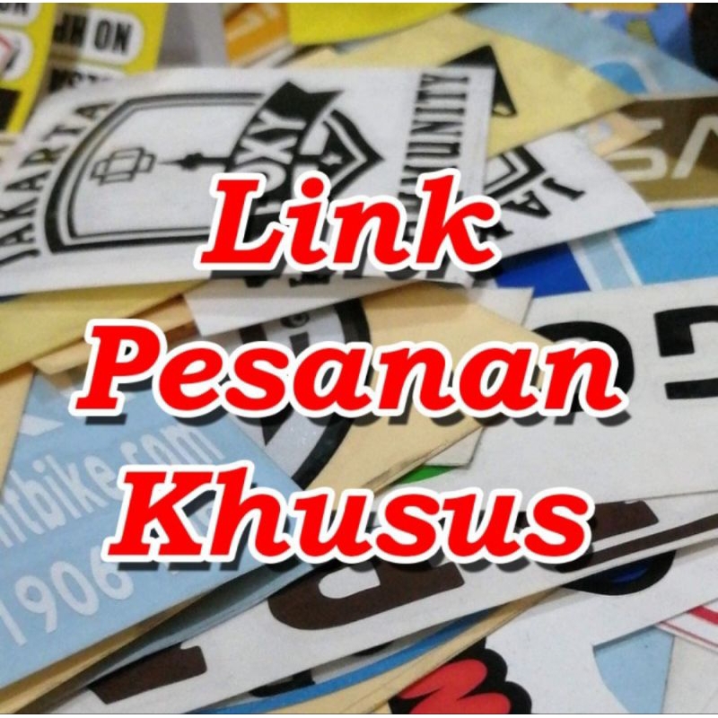 

sticker pesanan khusus