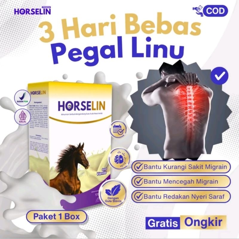 

Susu Kuda HORSELIN Original - Atasi Pegal Linu Dan Nyeri Sendi