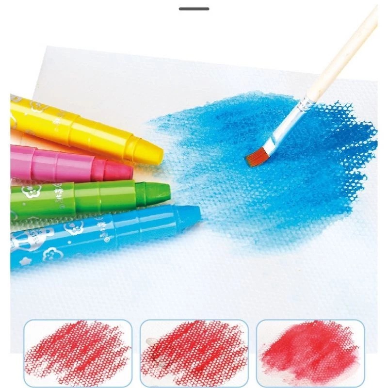 

HJK CRAYON GRASP 48 warna / CRAYON GRASP MATA SEDANG / SILKY CRAYON / WATER SOLUBLE CRAYON
