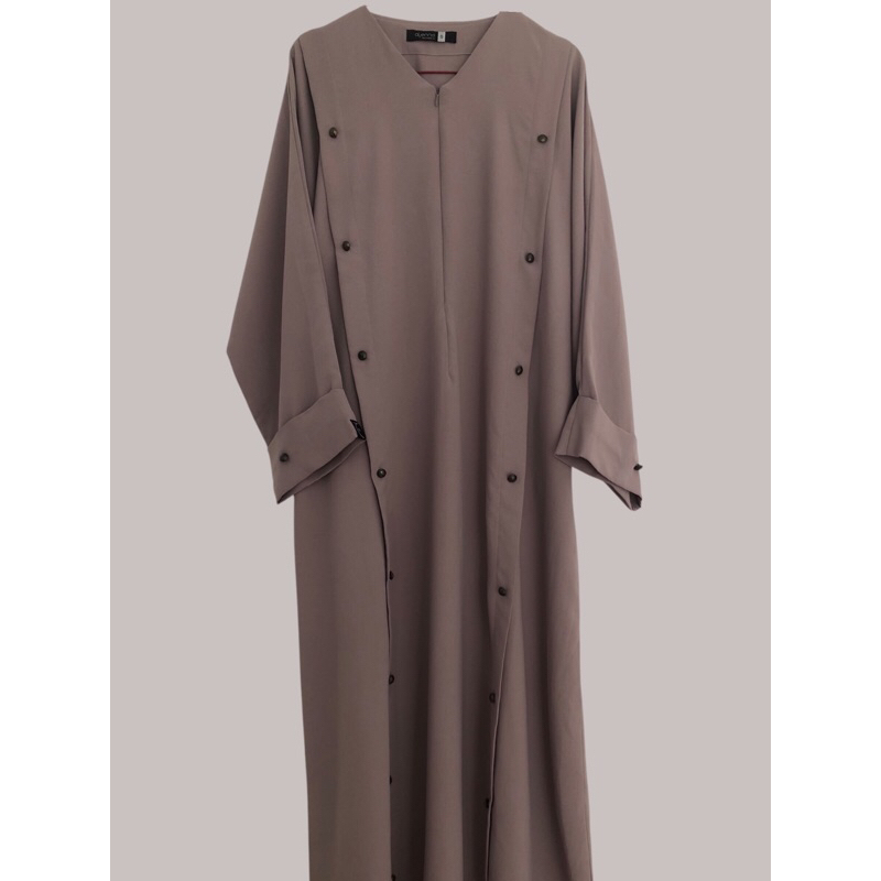 aljenna lanna abaya vintage khaki
