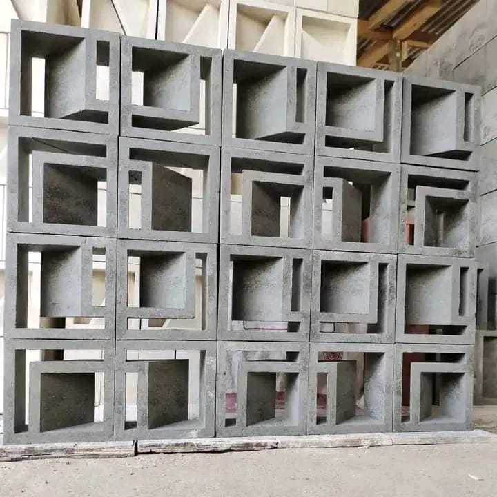 roster beton minimalis/roster motif L Dua sisi,roster minimalis