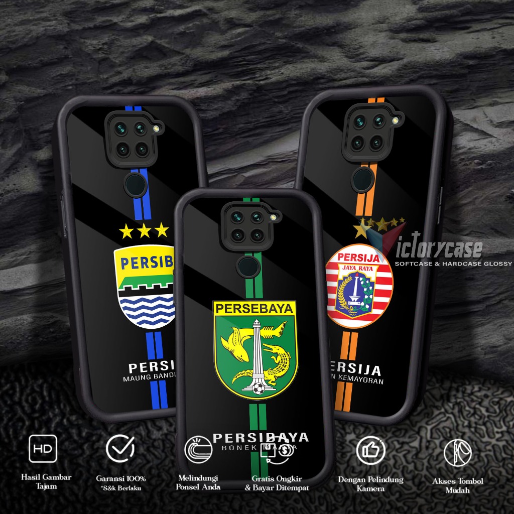 Case Premium Compatible For REDMI NOTE 9 NOTE 10X Motif [ BOLA ] Casing Softcase Glossy Anti Jamur