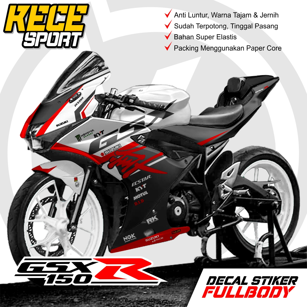 Decal Gsx R150 Full Body Stiker Gsx R150 Full Body Decal Gsx 150 Full Body Striping Gsx R150 Full Bo