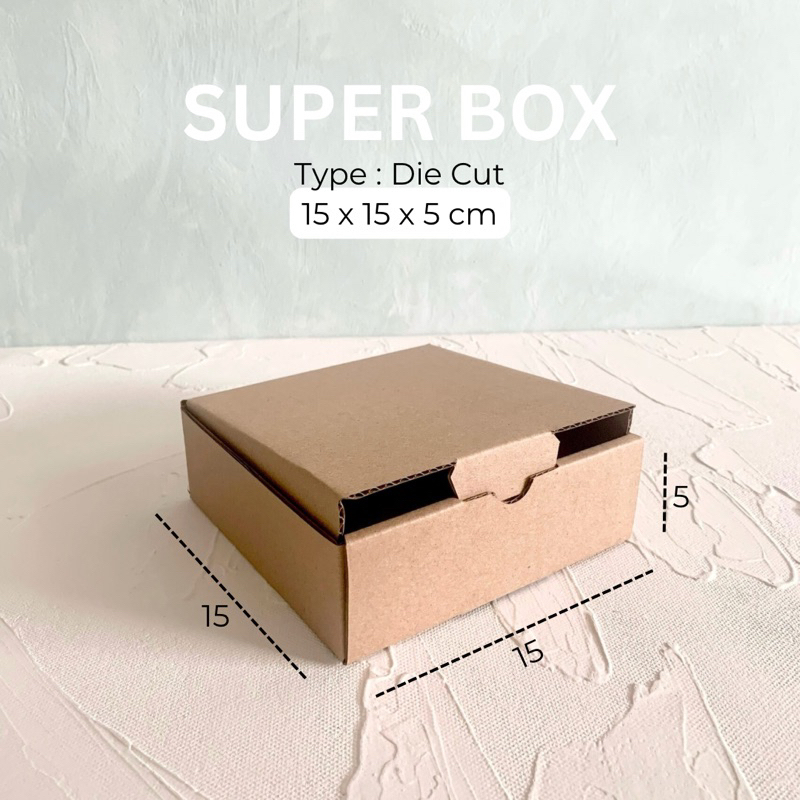 

Die Cut Box - 15x15x5cm / Dus Karton Packaging / Box Packaging