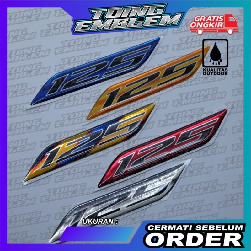emblem timbul vario 125cc