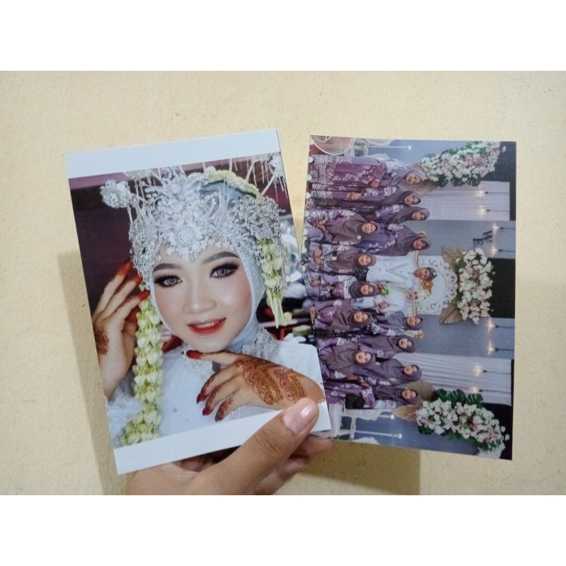 CETAK FOTO UKURAN 6R PAKET 4 FOTO PROSES 1 HARI BISA COD