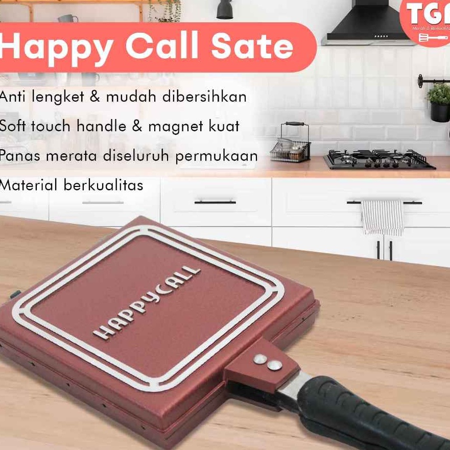 KI3 CETAKAN SATE ATAU WAFFLE DOUBLE PAN HC LOYANG WAFFLE