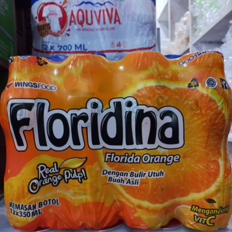 

FLORIDINA Florida Orange/ Real Orange Pulp/kemasan botol 350ml/ per 1krat ( 12 botol )