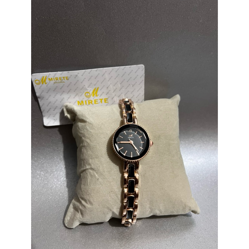 MIRETE original JAM TANGAN CEWEK RANTAI MINI SEMI KERAMIK