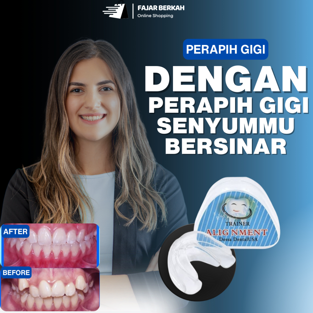 Teeth Aligner Alat Perapi Gigi Berantakan Tidak Rata Tonggos Maju Kedepan Original Asli Tanpa Behel