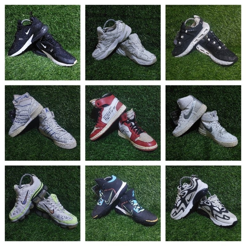 Sepatu Sneakers Pria Wanita Branded Size 42 Preloved