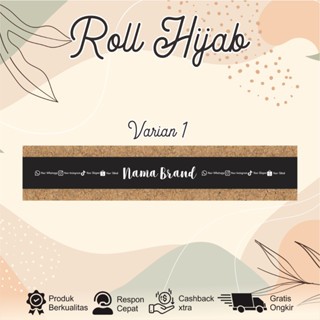 

[FREE DESIGN] ROLL HIJAB / ROLLER HIJAB / LABEL HIJAB / PAPER BELT HIJAB