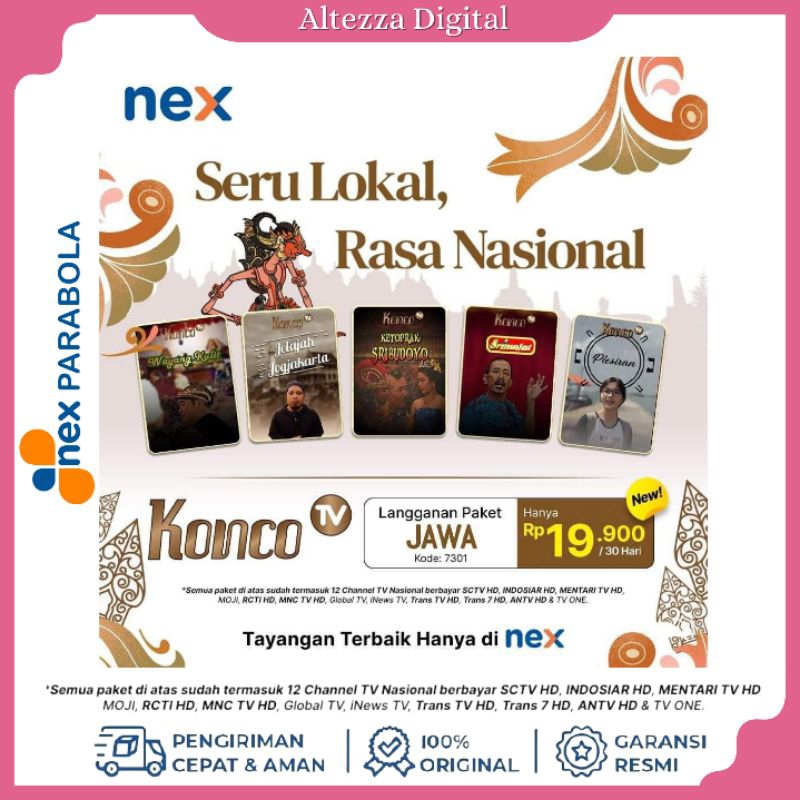 Tv Voucher Paket Jowo Nex Parabola 1Bulan Konco TV