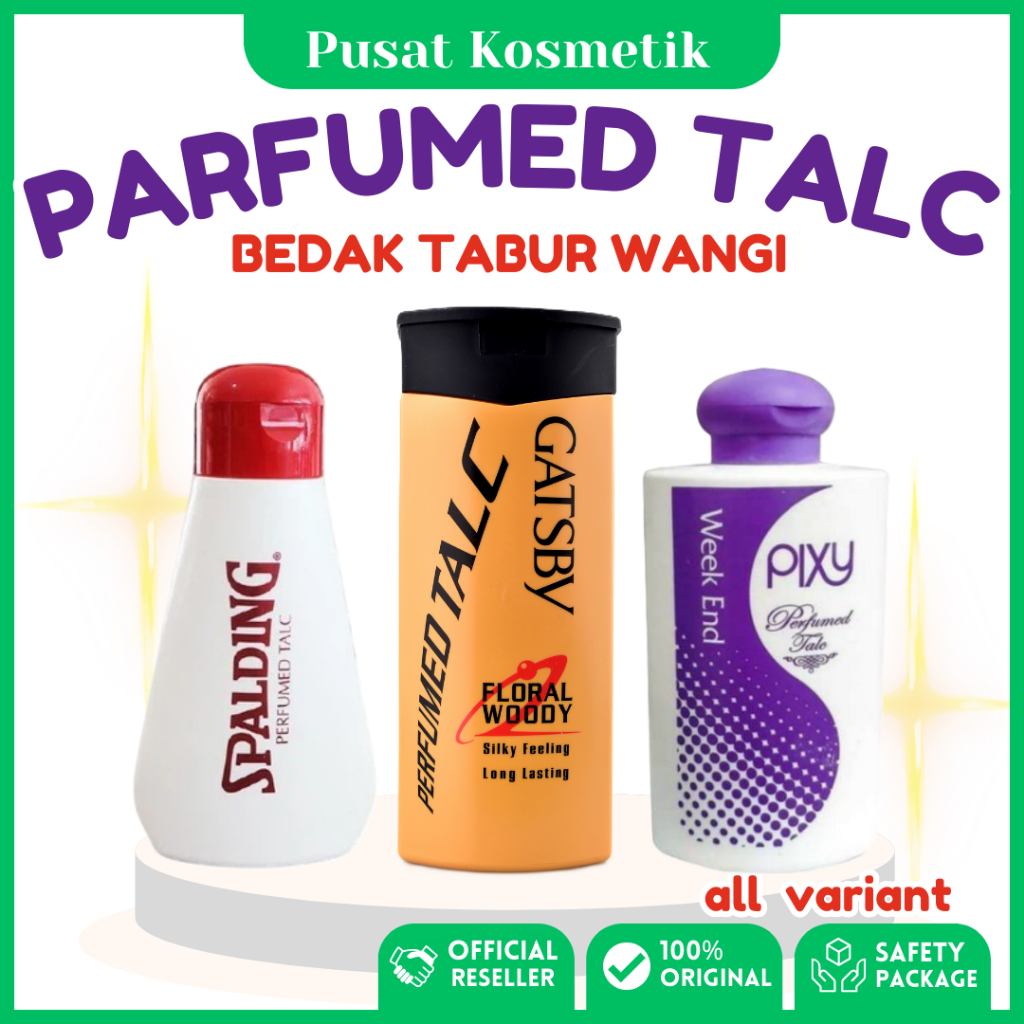 SPALDING GATSBY PIXY Parfumed Talc | Bedak Tabur Harum Badan Pria Wanita BK