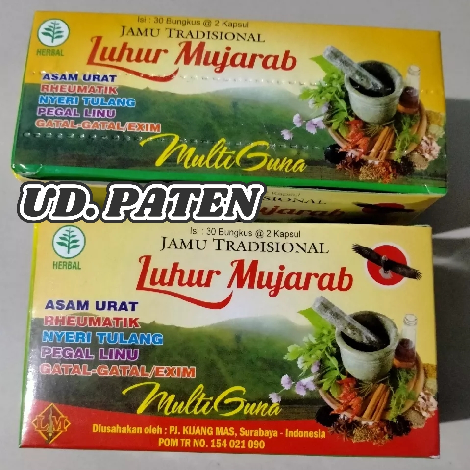 SHO COD Jamu tradisional luhur mujarab kapsul kemasan Kotak Original Herbal Asamurat Pegal Linu isi 
