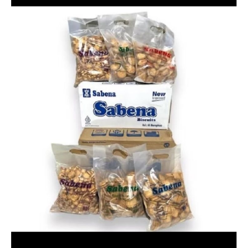 

sabena biskuit 400 gram 1 dus isi 6 kantong bisa mix